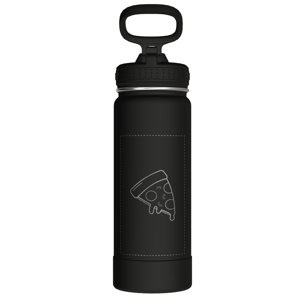 Actives Water Bottle With Straw Lid - customized - Image 2