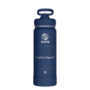 Actives Water Bottle With Straw Lid - customized