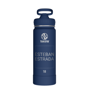 Actives Water Bottle With Straw Lid - customized