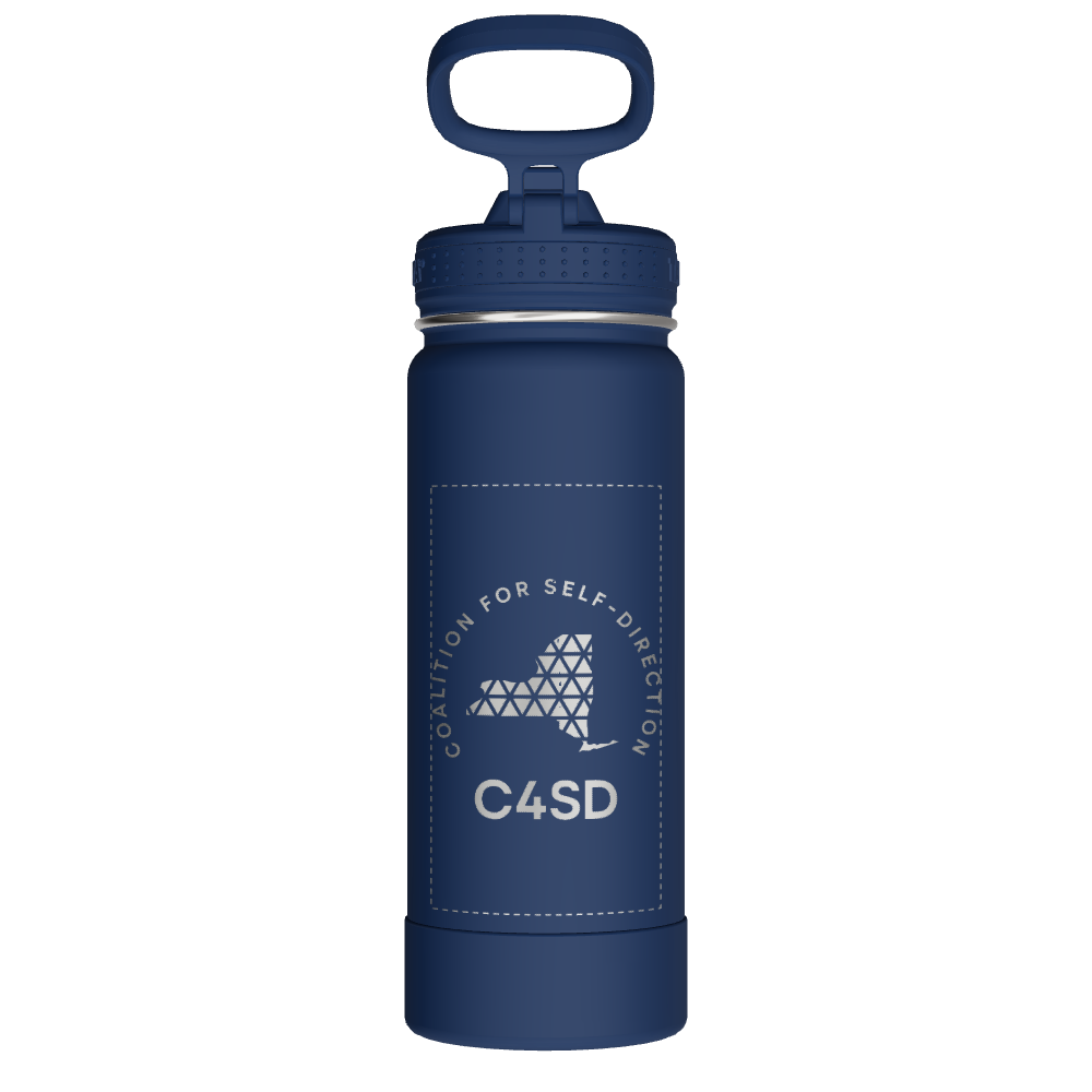 Actives Water Bottle With Straw Lid - customized