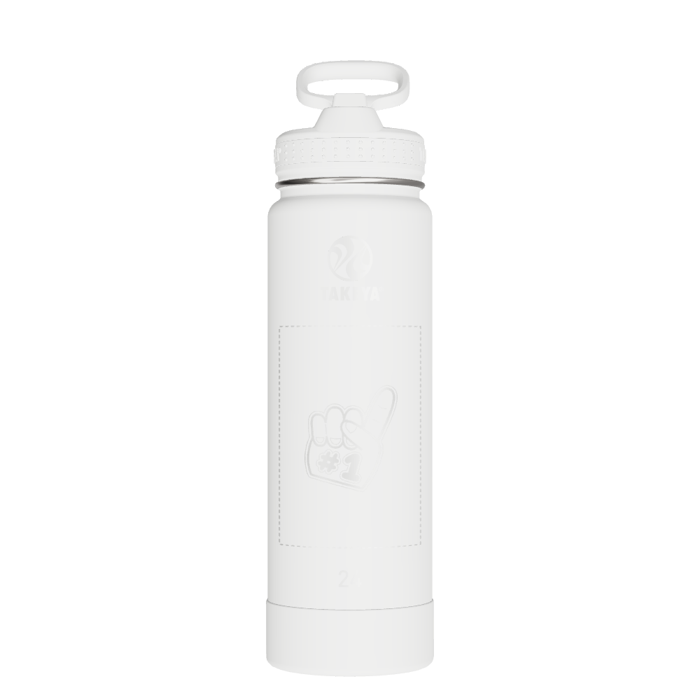 Actives Water Bottle With Straw Lid - customized