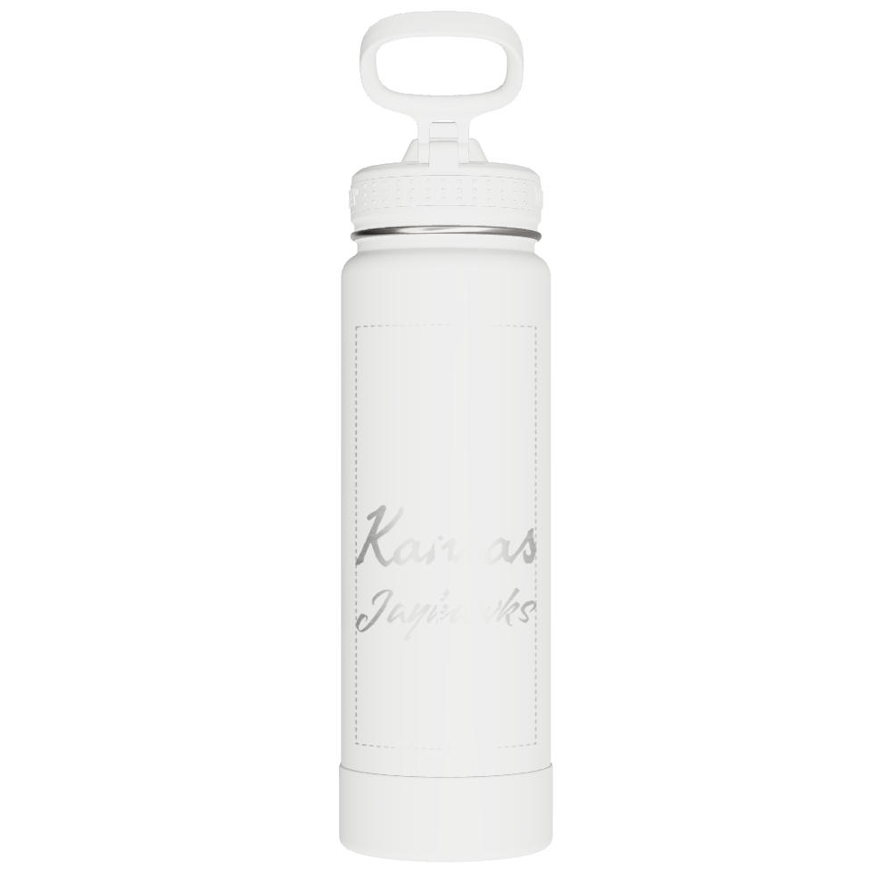 Actives Water Bottle With Straw Lid - customized - Image 2