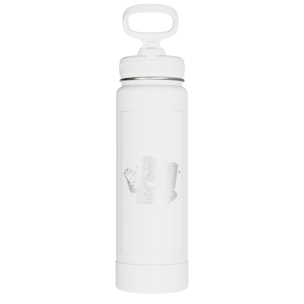 Actives Water Bottle With Straw Lid - customized - Image 2