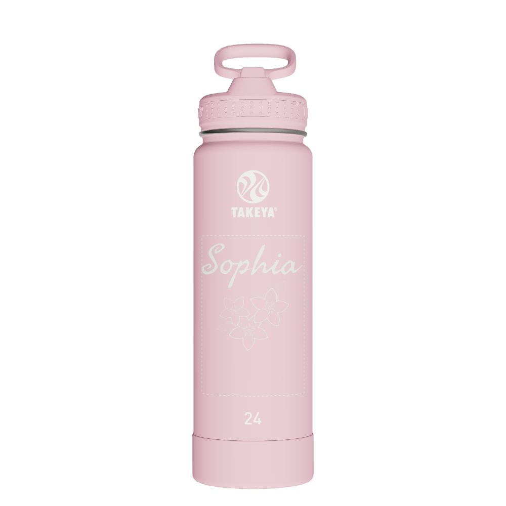 Actives Water Bottle With Straw Lid - customized