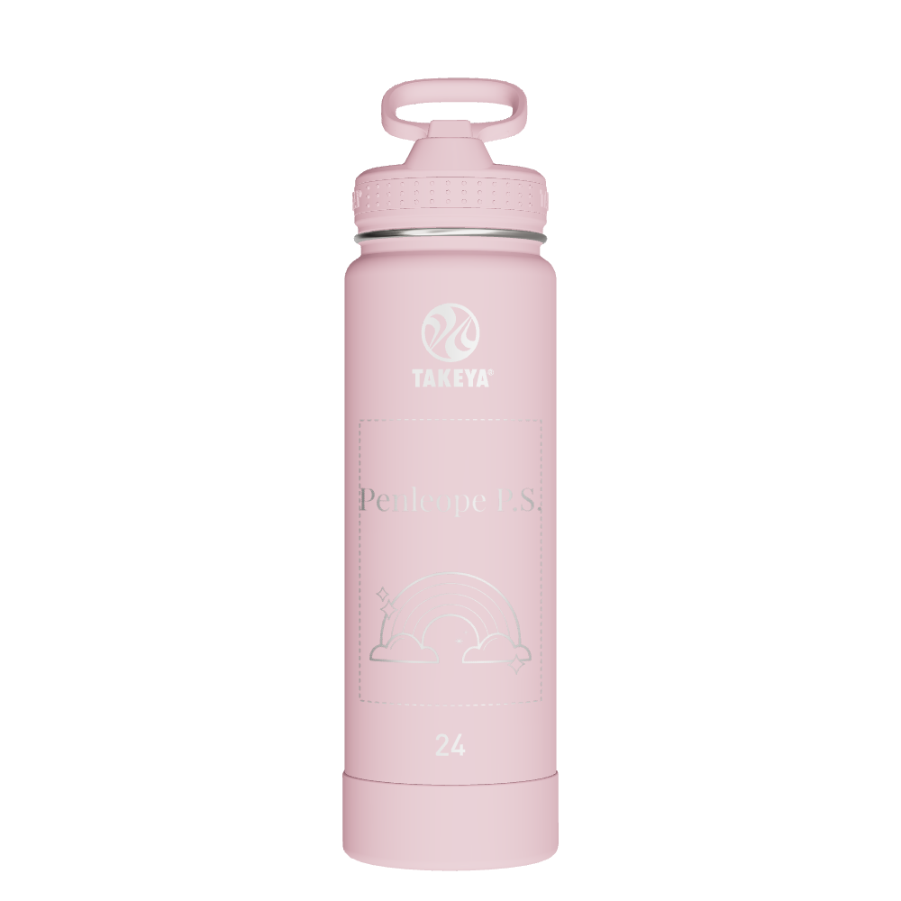 Actives Water Bottle With Straw Lid - customized