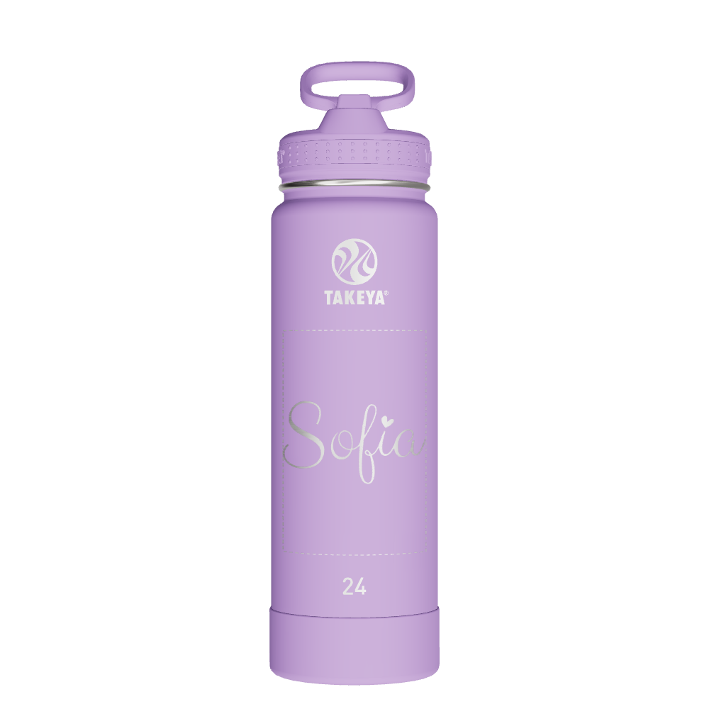 Actives Water Bottle With Straw Lid - customized