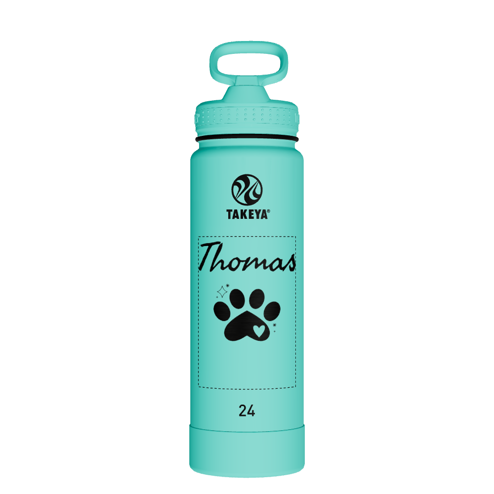 Actives Water Bottle With Straw Lid - customized
