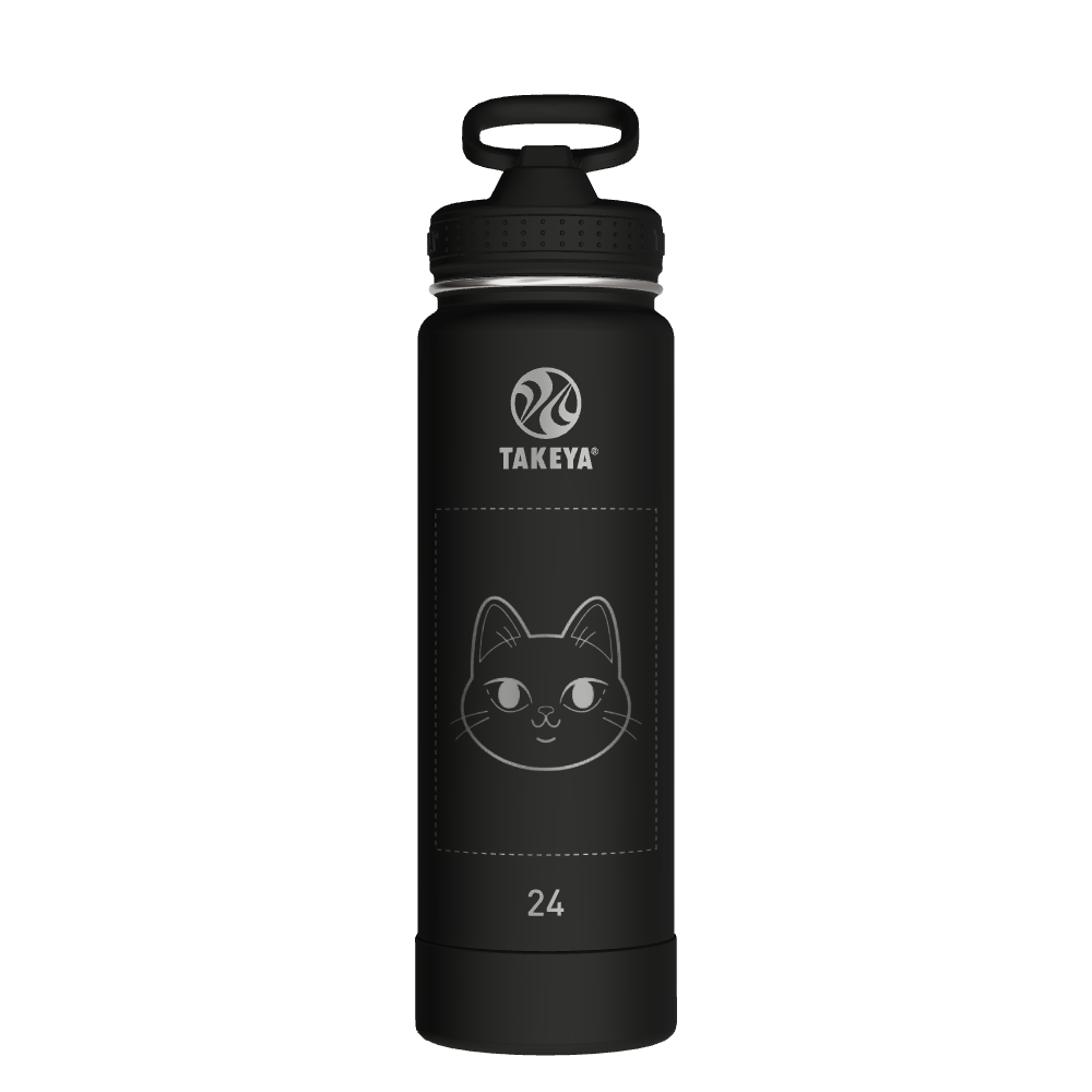 Actives Water Bottle With Straw Lid - customized