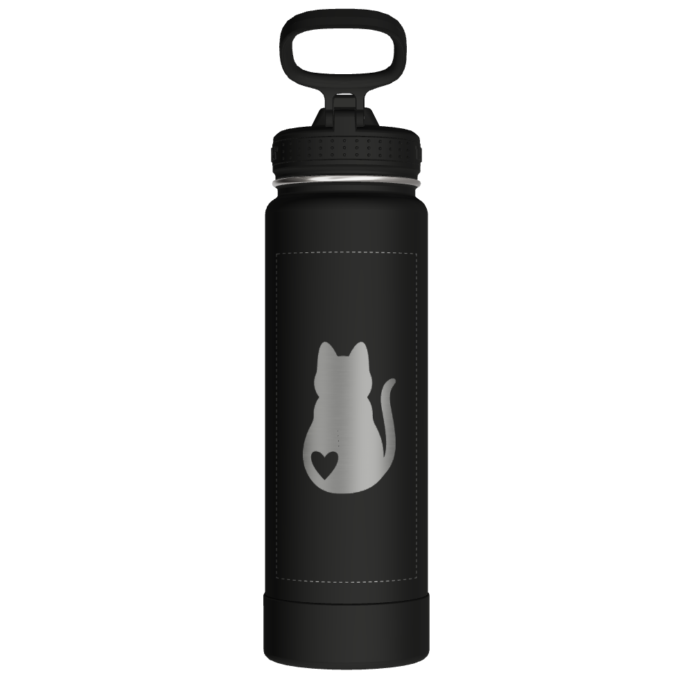 Actives Water Bottle With Straw Lid - customized - Image 2