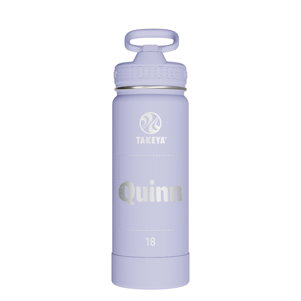 Actives Water Bottle With Straw Lid - customized