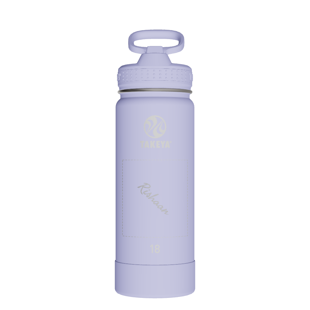 Actives Water Bottle With Straw Lid - customized