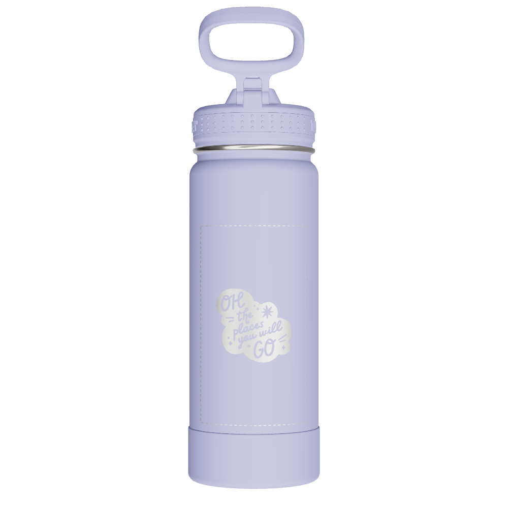 Actives Water Bottle With Straw Lid - customized - Image 2