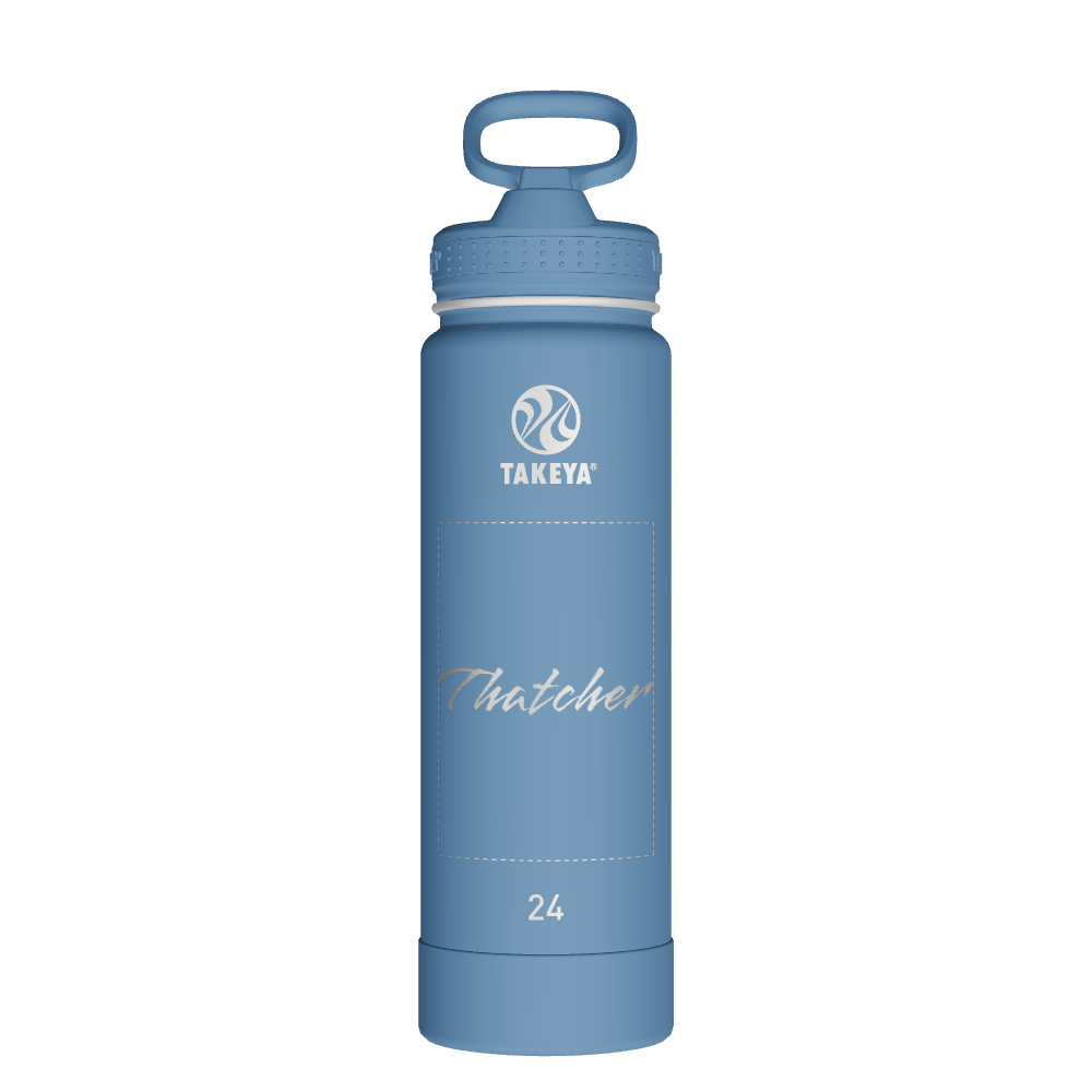 Actives Water Bottle With Straw Lid - customized