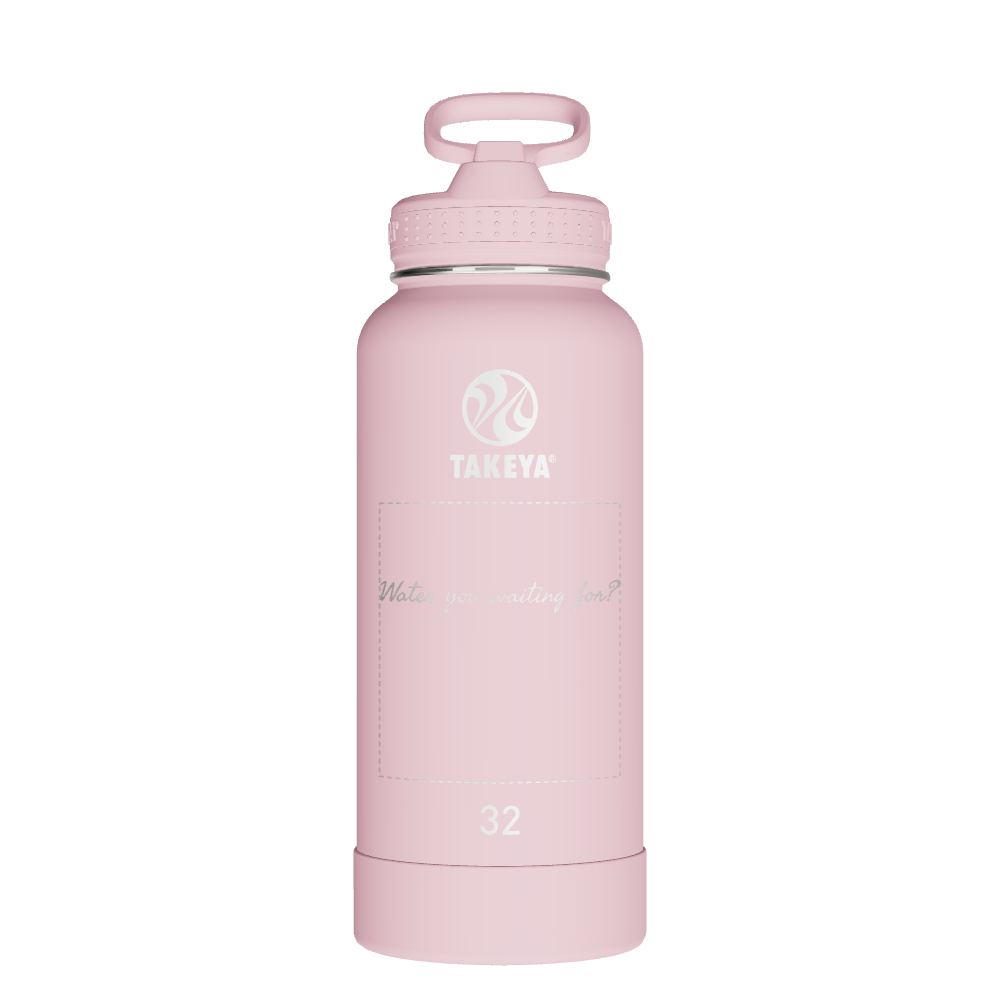 Actives Water Bottle With Straw Lid - customized