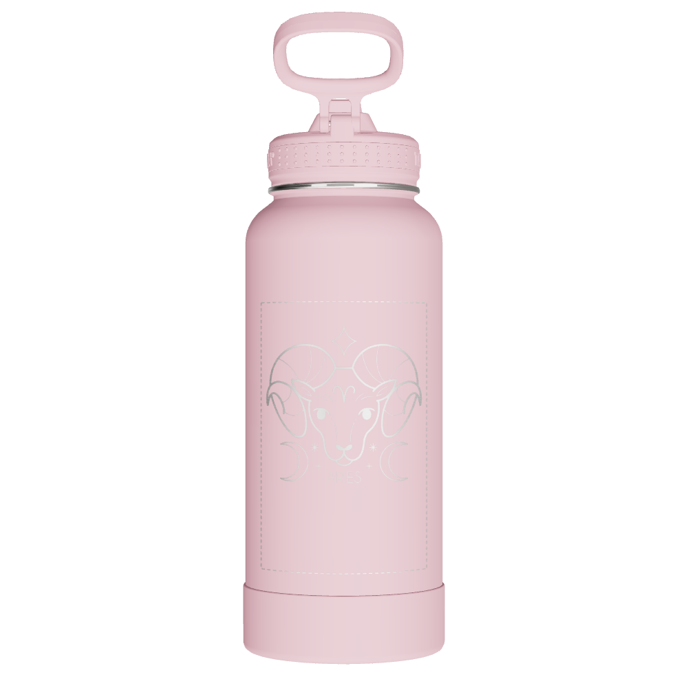 Actives Water Bottle With Straw Lid - customized - Image 2