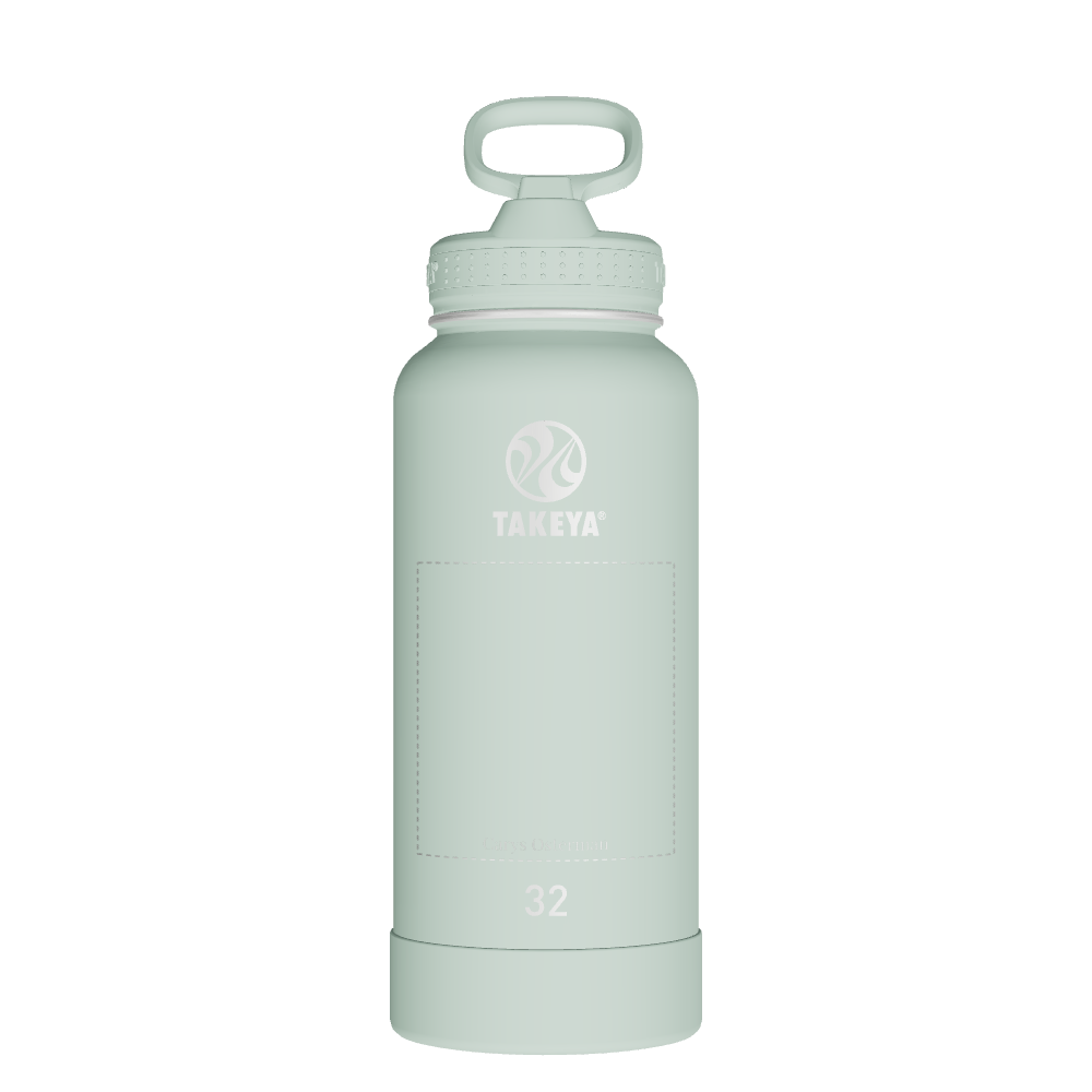 Actives Water Bottle With Straw Lid - customized