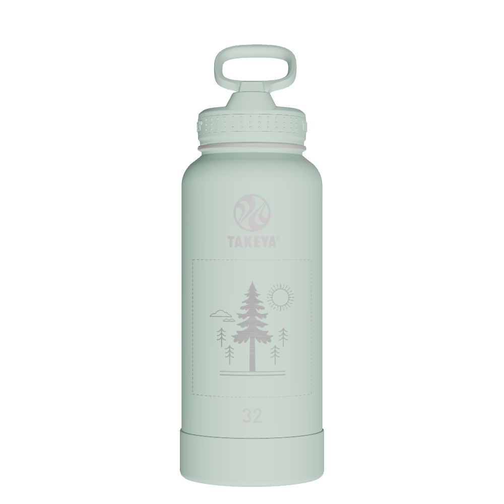 Actives Water Bottle With Straw Lid - customized