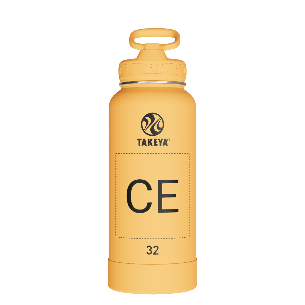 Actives Water Bottle With Straw Lid - customized