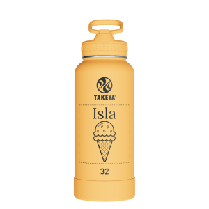 Actives Water Bottle With Straw Lid - customized