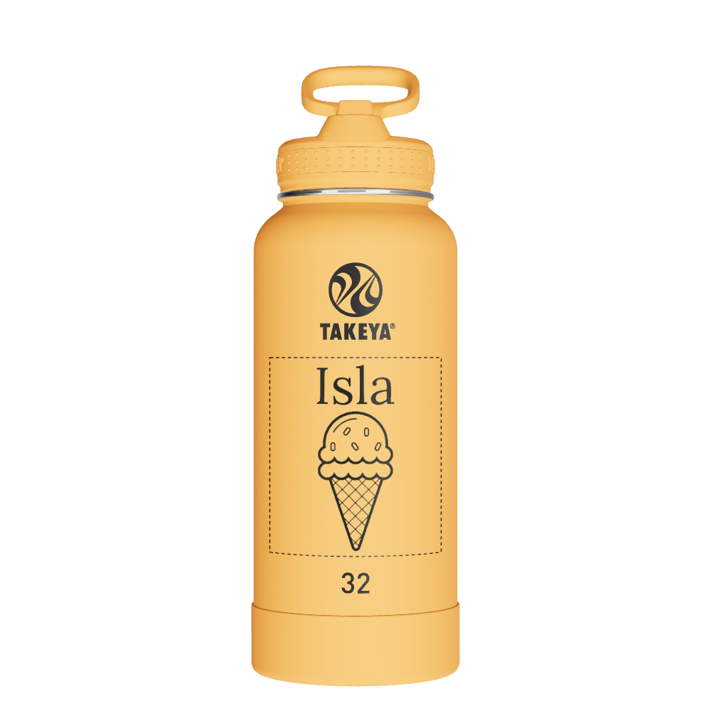 Actives Water Bottle With Straw Lid - customized