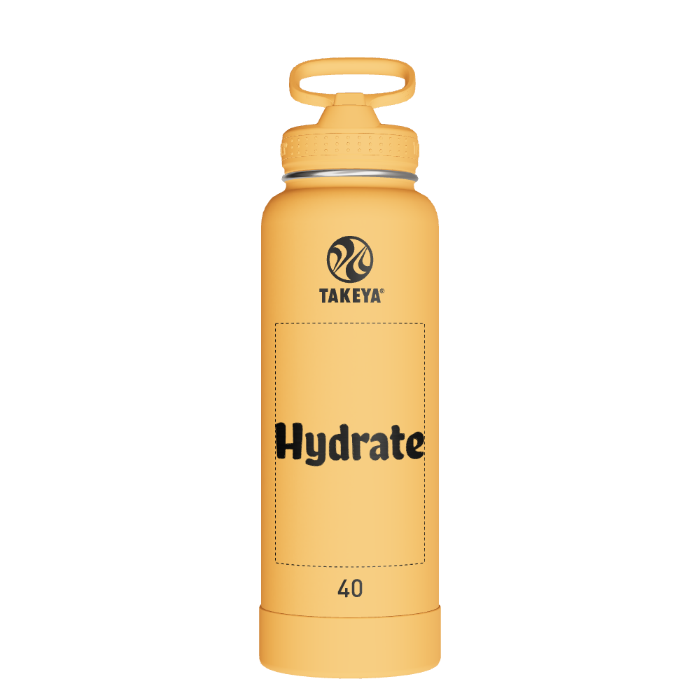 Actives Water Bottle With Straw Lid - customized