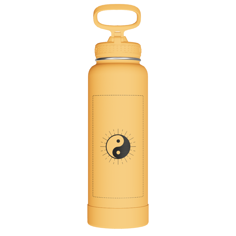 Actives Water Bottle With Straw Lid - customized - Image 2