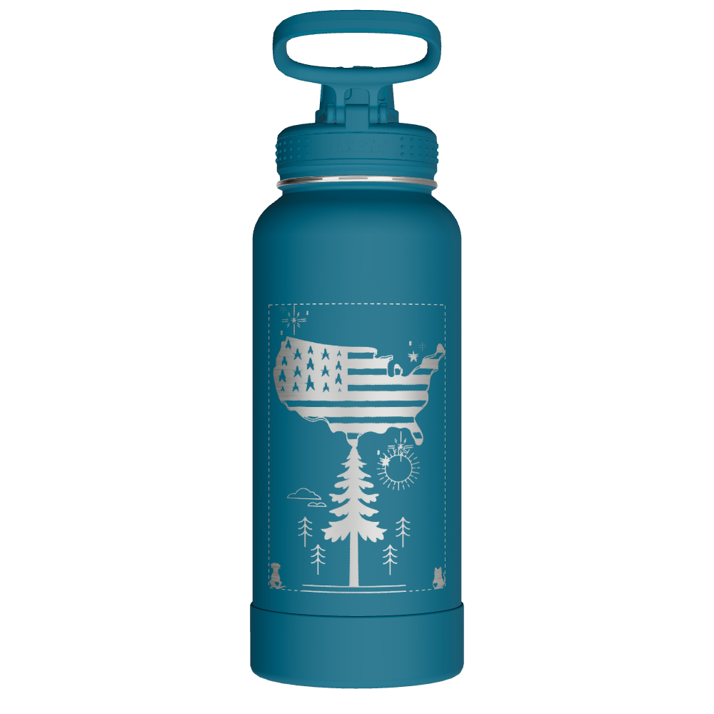 Actives Water Bottle With Spout Lid - customized - Image 2