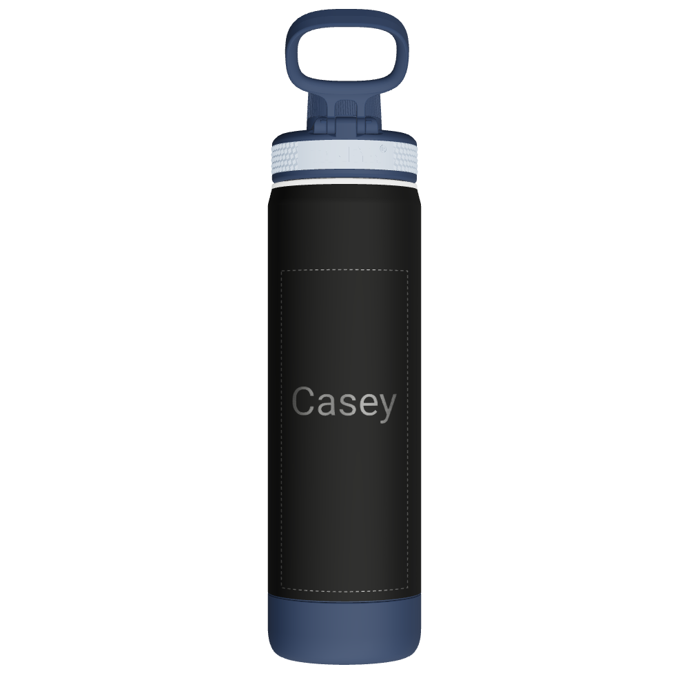 Sport Water Bottle Soft Touch With Spout Lid - customized - Image 2