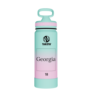 Actives Water Bottle With Straw Lid - customized