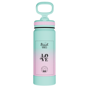 Actives Water Bottle With Straw Lid - customized