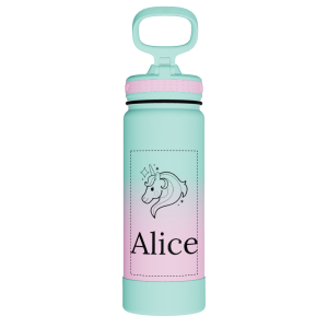 Actives Water Bottle With Straw Lid - customized