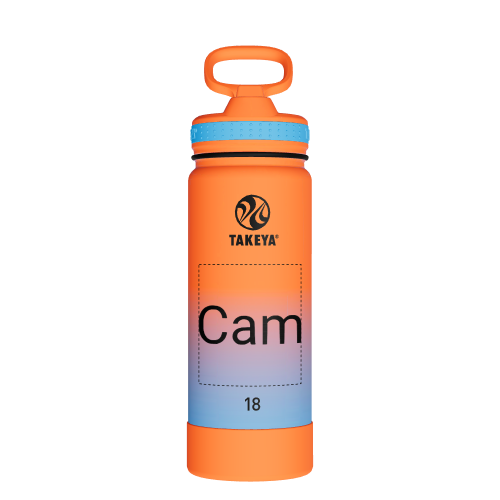 Actives Water Bottle With Straw Lid - customized