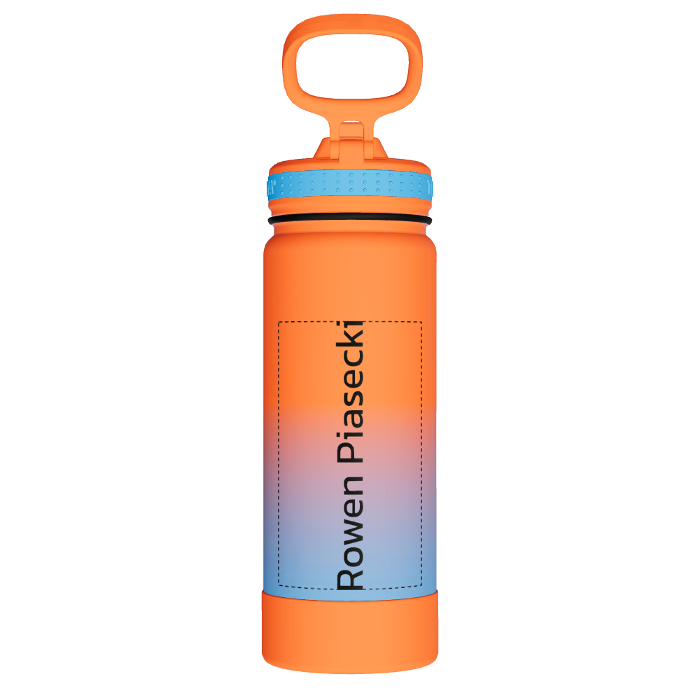 Actives Water Bottle With Straw Lid - customized - Image 2