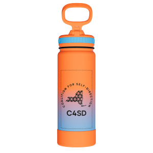 Actives Water Bottle With Straw Lid - customized