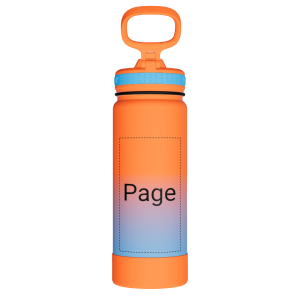 Actives Water Bottle With Straw Lid - customized