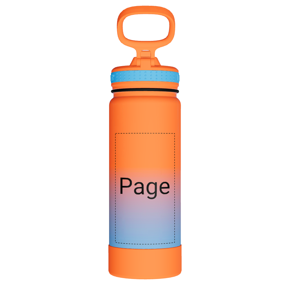 Actives Water Bottle With Straw Lid - customized