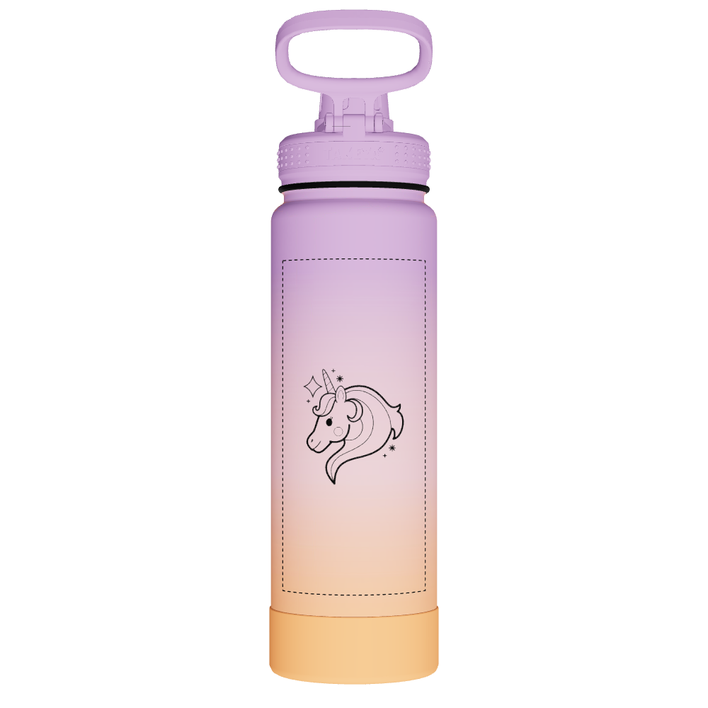 Actives Water Bottle With Spout Lid - customized - Image 2