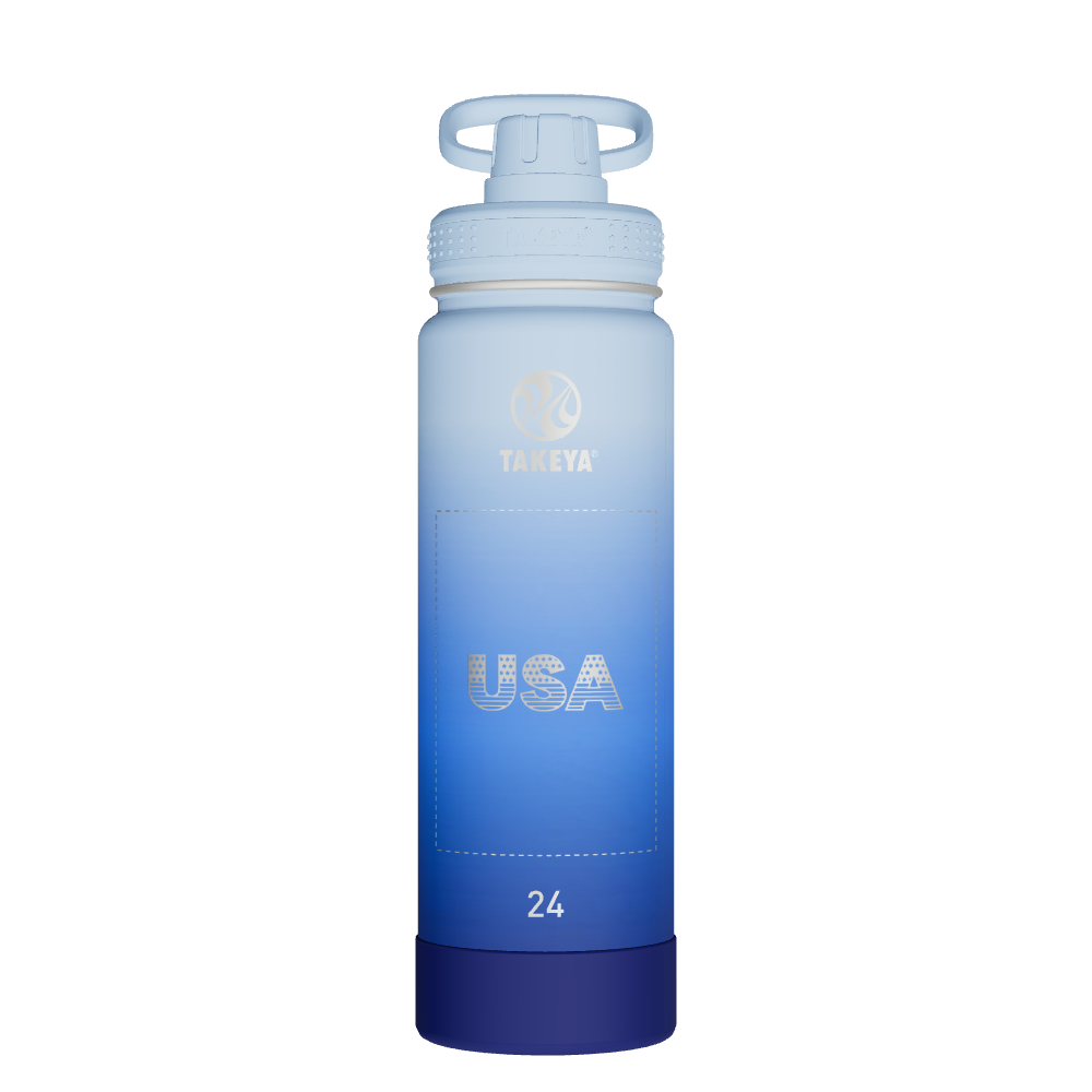 Actives Water Bottle With Spout Lid - customized