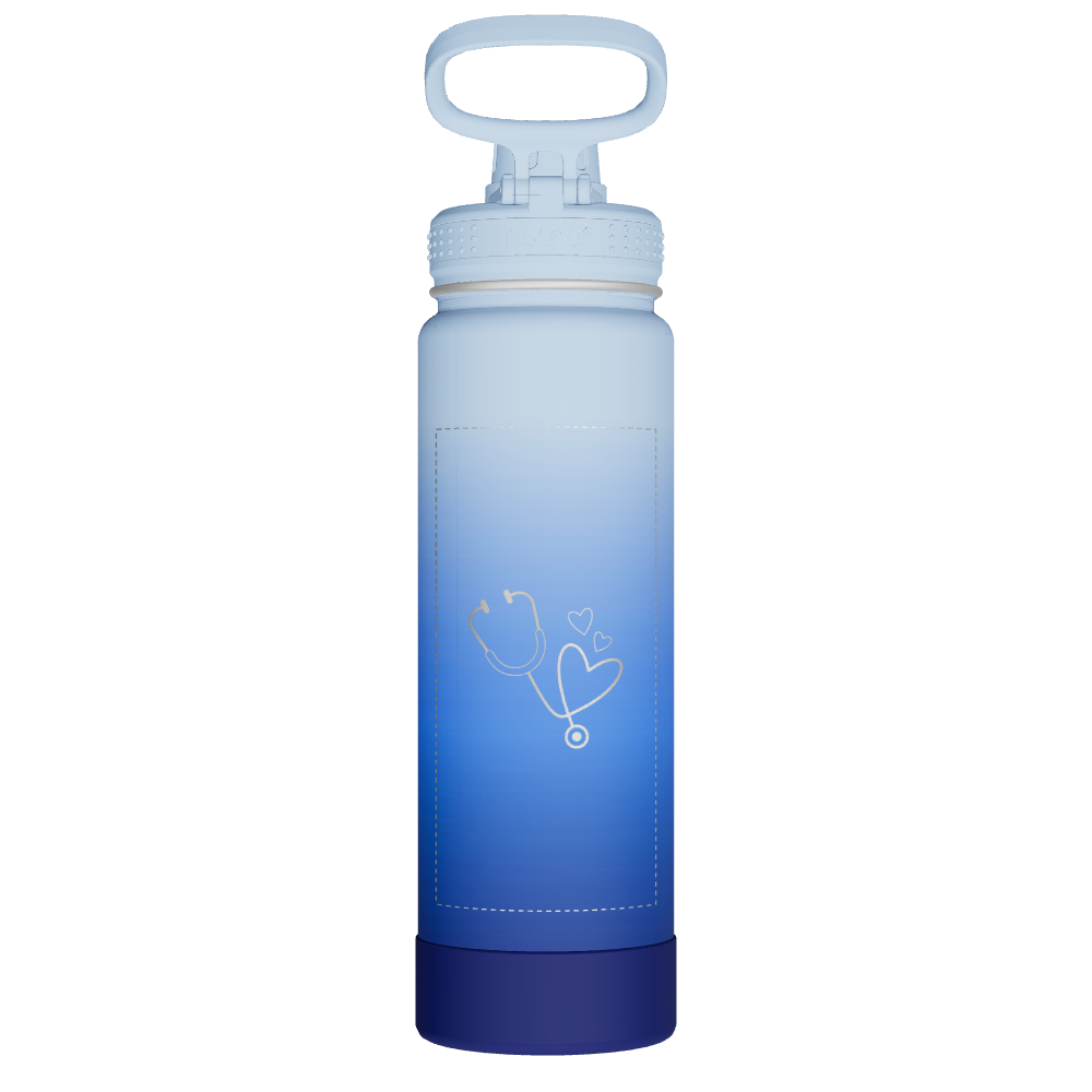 Actives Water Bottle With Spout Lid - customized - Image 2