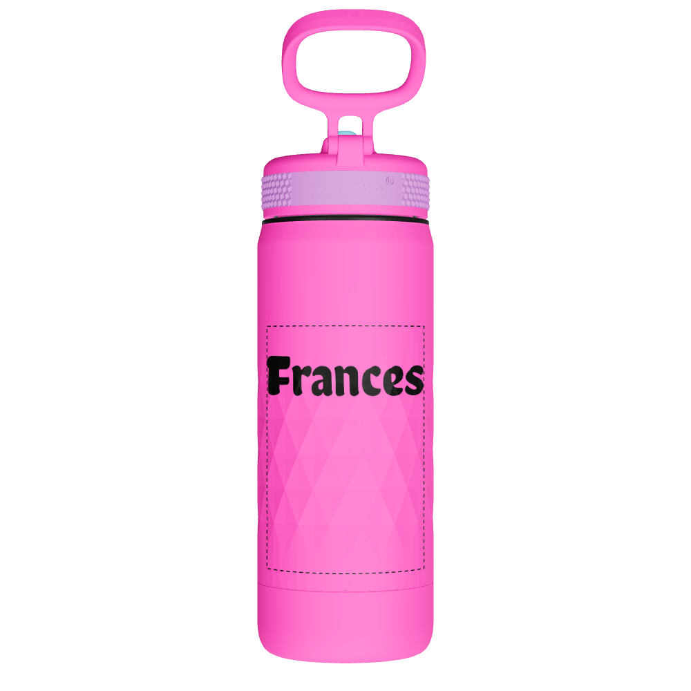 Kids Sport Water Bottle With Straw Lid - customized - Image 2