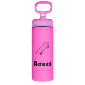Kids Sport Water Bottle With Straw Lid - customized