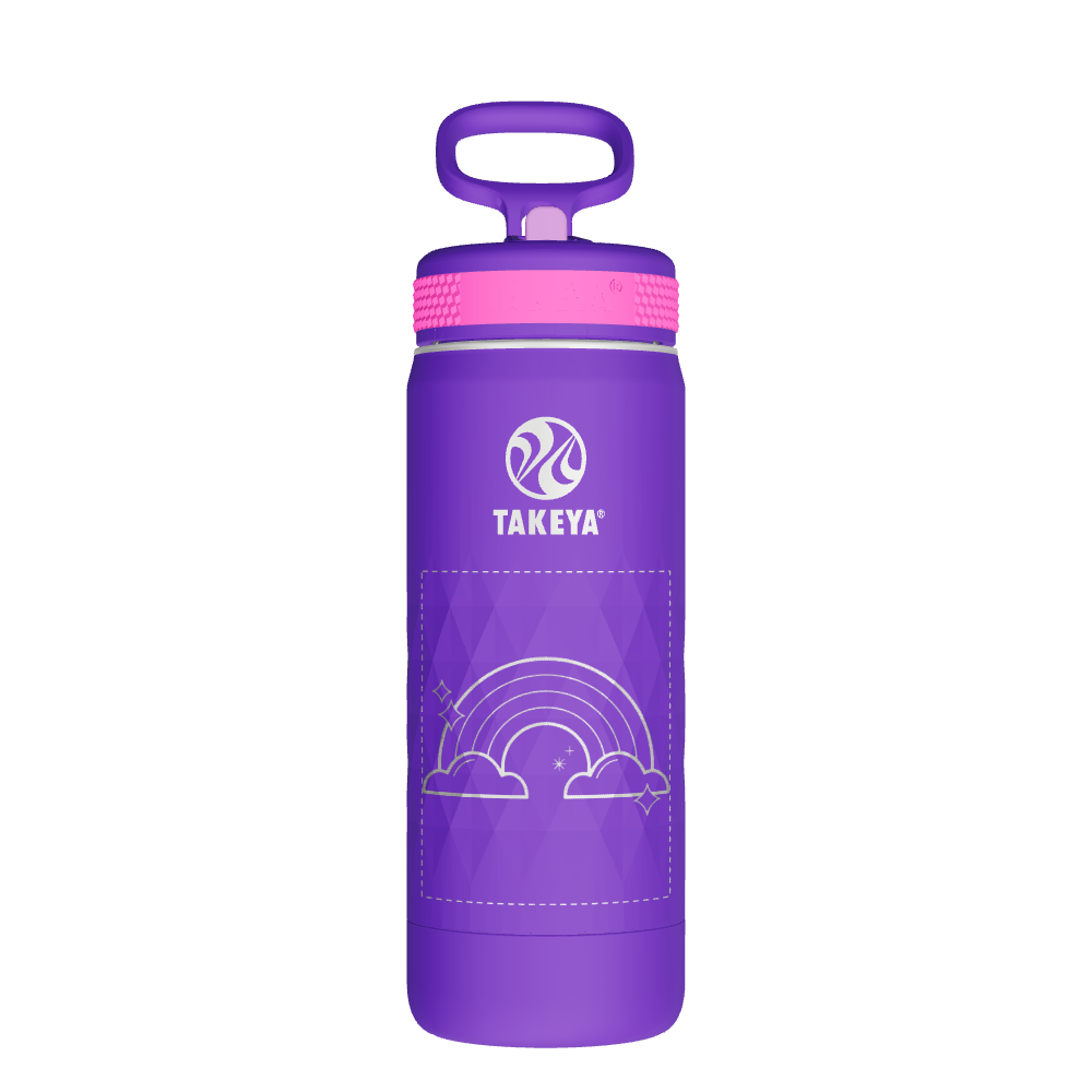 Kids Sport Water Bottle With Straw Lid - customized