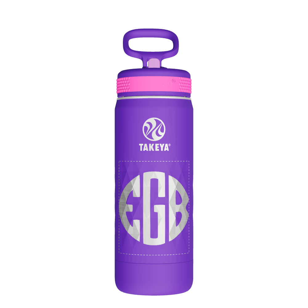 Kids Sport Water Bottle With Straw Lid - customized