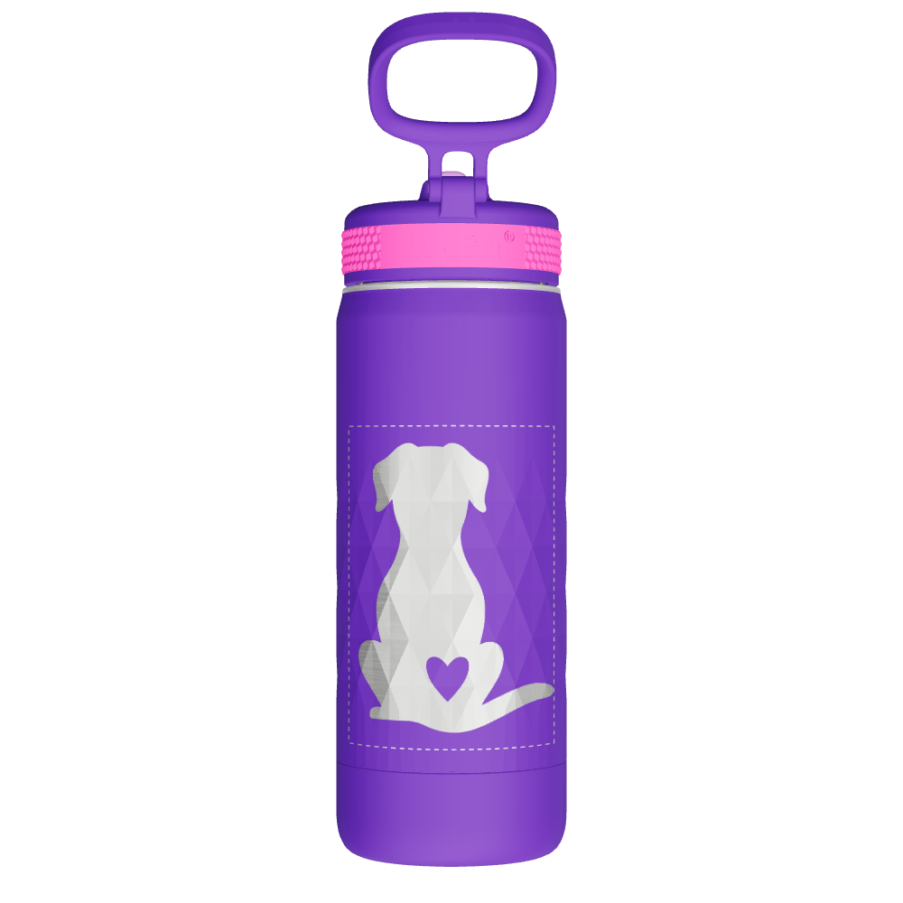 Kids Sport Water Bottle With Straw Lid - customized - Image 2