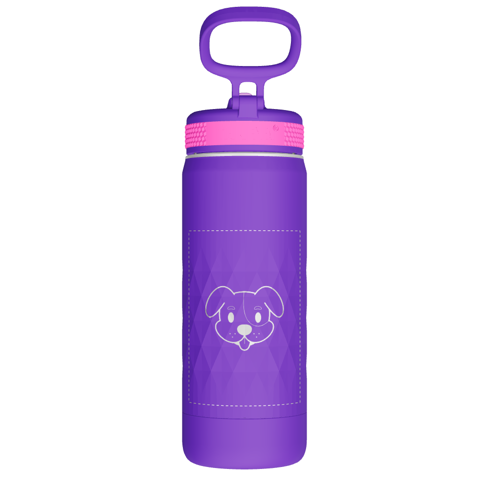 Kids Sport Water Bottle With Straw Lid - customized - Image 2