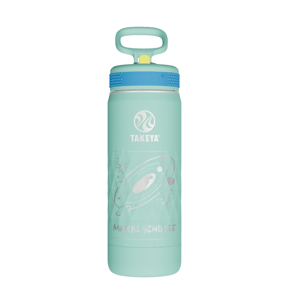 Kids Sport Water Bottle With Straw Lid - customized
