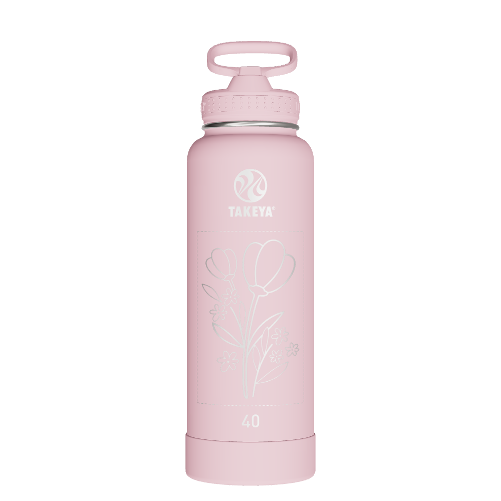 Actives Water Bottle With Straw Lid - customized
