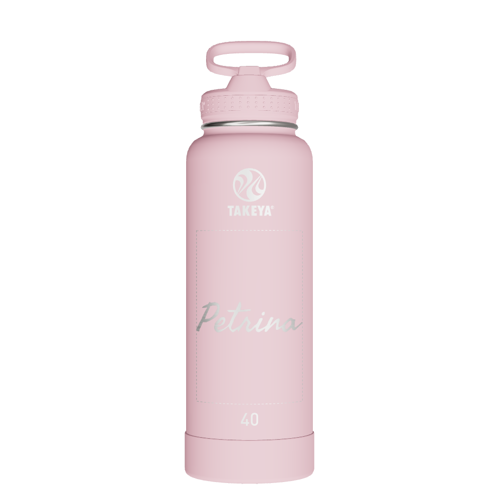 Actives Water Bottle With Straw Lid - customized