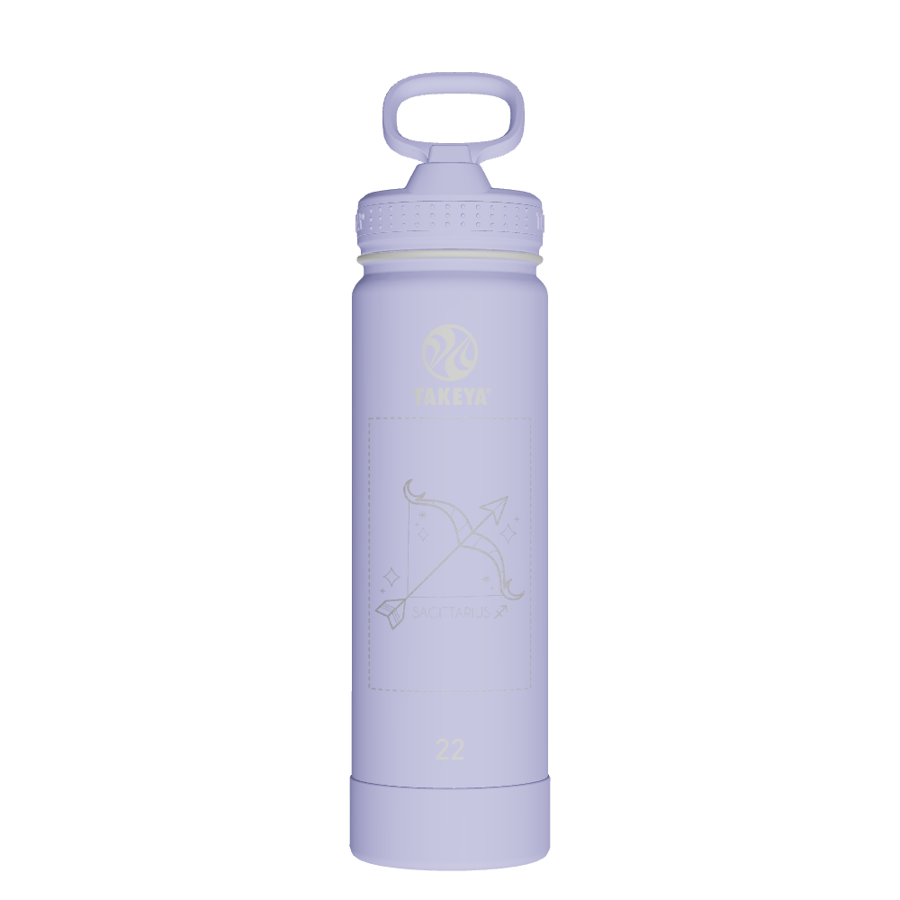 Actives Water Bottle With Straw Lid - customized