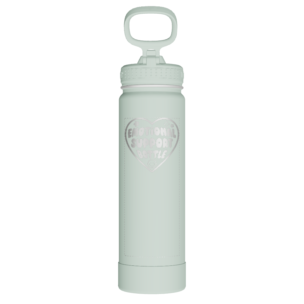 Actives Water Bottle With Straw Lid - customized - Image 2